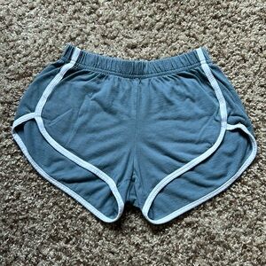 Aeropostale Classic Retro Shorts, XS, Dark Gray with White Trim